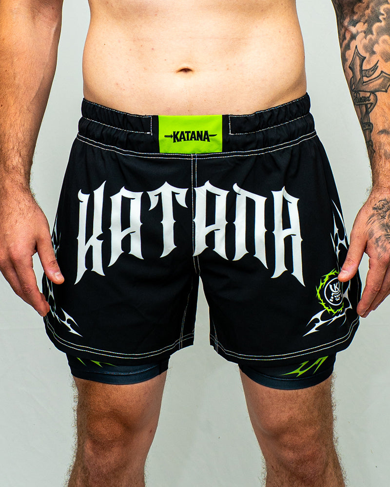 VENOM (BLACK) 2-in-1 Combat Shorts