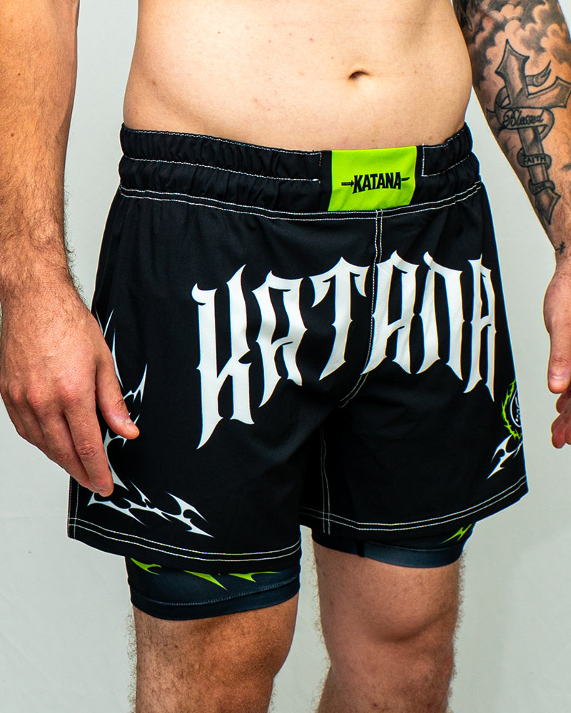 VENOM (BLACK) 2-in-1 Combat Shorts